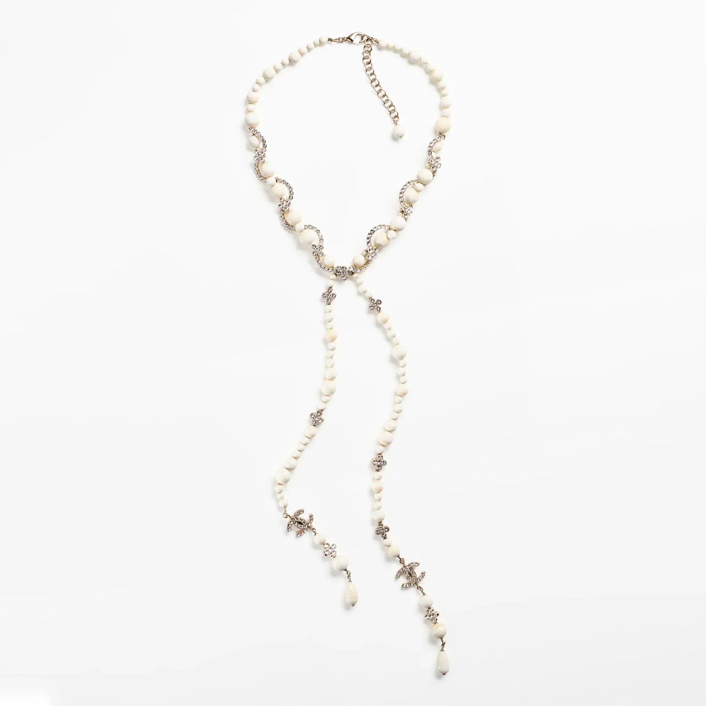 18K  Chanel Pearl Chain Necklace