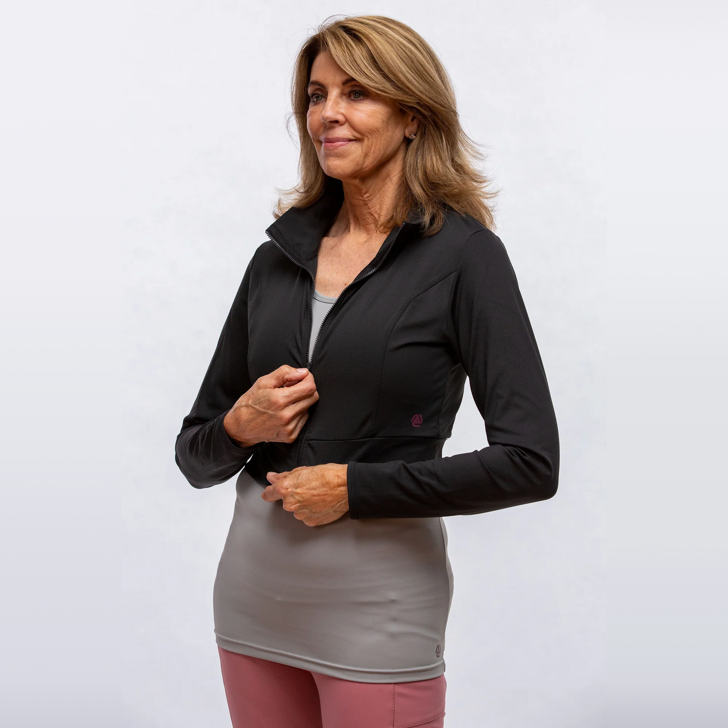 Long Sleeve Cover Up with Zipper